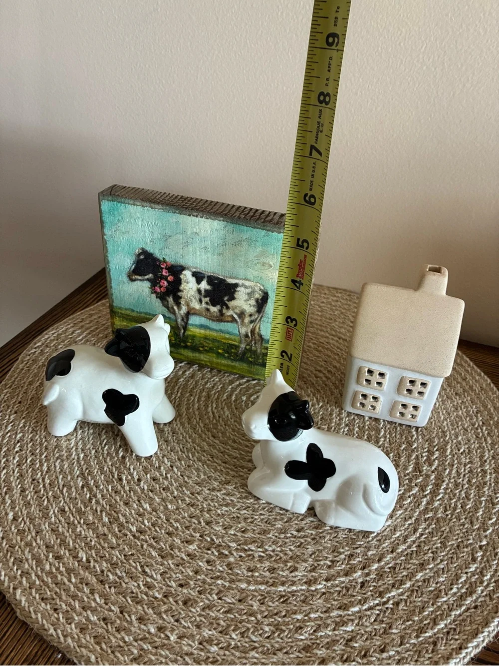Cow Decor grouping of 4 pieces